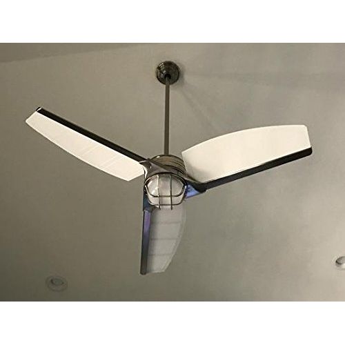  Home Decorators Collection Escape II 60 in. LED Brushed Nickel Ceiling Fan