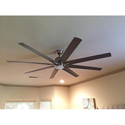  Home Decorators Collection Kensgrove 72 in. LED IndoorOutdoor Brushed Nickel Ceiling Fan
