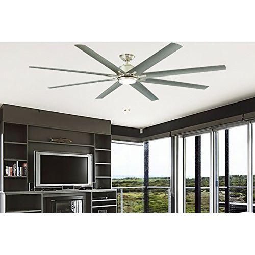  Home Decorators Collection Kensgrove 72 in. LED IndoorOutdoor Brushed Nickel Ceiling Fan