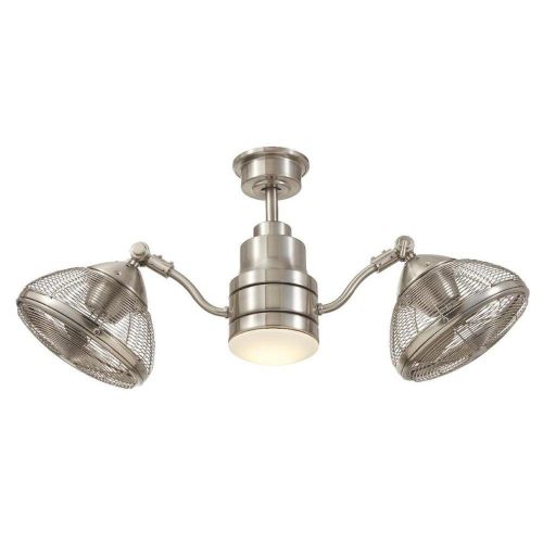  Home Decorators Collection Pendersen 42 in. LED IndoorOutdoor Brushed Nickel Ceiling Fan