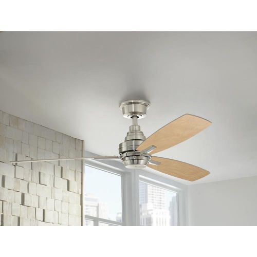  Home Decorators Collection Samson Park 52 in. Indoor Brushed Nickel Ceiling Fan with Remote Control