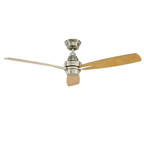  Home Decorators Collection Samson Park 52 in. Indoor Brushed Nickel Ceiling Fan with Remote Control