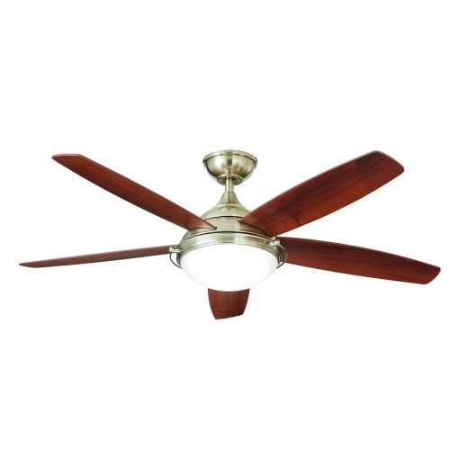  Home Decorators Collection Gramercy 52 in. LED Brushed Nickel Ceiling Fan