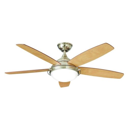  Home Decorators Collection Gramercy 52 in. LED Brushed Nickel Ceiling Fan