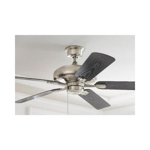  Home Decorators Collection Trentino II 60 in. Brushed Nickel IndoorOutdoor Ceiling Fan