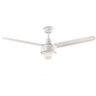 Home Decorators Collection YG583-WH Merryn Pointe 52 in. Integrated LED Indoor/Outdoor White Ceiling Fan with Light Kit and Wall Control