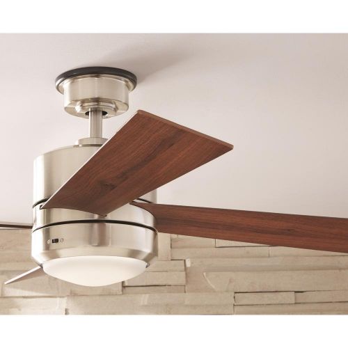  Home Decorators Collection Healy 48 in. LED Brushed Nickel Ceiling Fan by Home Decorators Collection