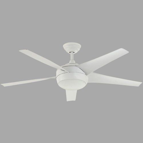  Home Decorators Collection 26662 Windward LED Indoor Ceiling Fan, 52-Inch, Matte White