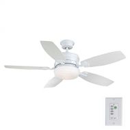 Home Decorators Collection Molique 54 in. White Indoor/Outdoor Ceiling Fan with Wall Control