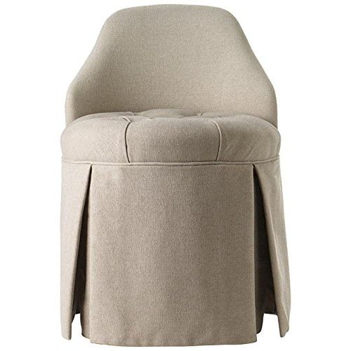  Home Decorators Collection Ella Vanity Stool, 30Hx19Wx23D, NATURAL