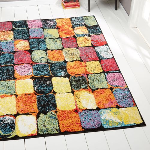  Home Dynamix Splash Collection 634 Mulit-Colored Tiles 19.6 x 31.5 Area Rug