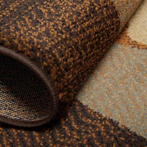  78 x 104 Home Dynamix HD602J-530 Brown/Blue Color Machine Made Turkish Royalty Collection Rug