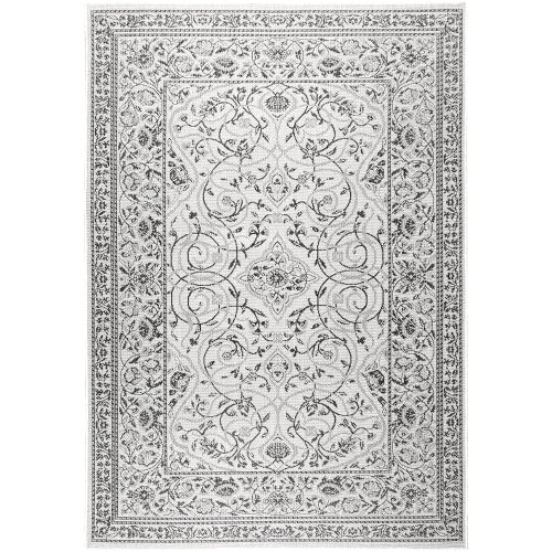  Home Dynamix Nicole Miller Patio Country Amelia 52 x72 Indoor/Outdoor Area Rug Gray/Black