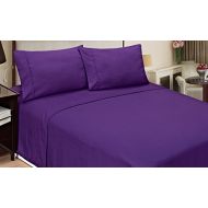 Home Dynamix JMFS-350 4-Piece Jill Morgan Fashion Bed Set, King, Purple