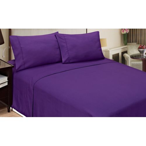  Home Dynamix JMFS-350 4-Piece Jill Morgan Fashion Bed Set, King, Purple