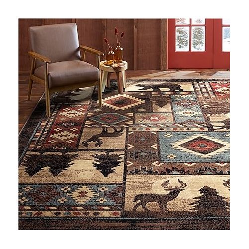  Home Dynamix Buffalo Bear Area Rug, 1'10