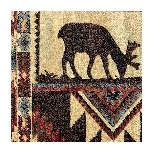  Home Dynamix Buffalo Southwest Rustic Area Rug, Brown/Red, 7'10