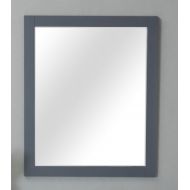 Home Elements Distribution LLC Home Kitchen Bathroom Vanity M3036GY Solid Wood 30 x 36 Mirror Gray Shaker Single Gray