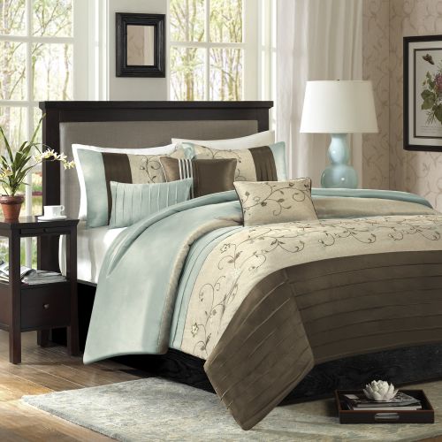  Home Essence Monroe 7 Piece Embroidered Comforter Set