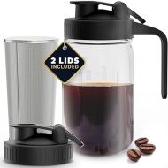 Home Hero Cold Brew Coffee Maker - Iced Coffee - 32 oz Cold Brew Maker - Iced Tea Machines - Iced Coffee Maker - Cold Brew Mason Jar - Ice Coffee - Cold Brewer Coffee Maker - Cold Brew Pitcher