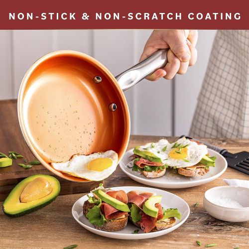  Home Hero Copper Pots and Pans Set -23pc Copper Cookware Set Copper Pan Set Ceramic Cookware Set Ceramic Pots and Pans Set Nonstick Induction Cookware Sets Pot and Pan Set Nonstick