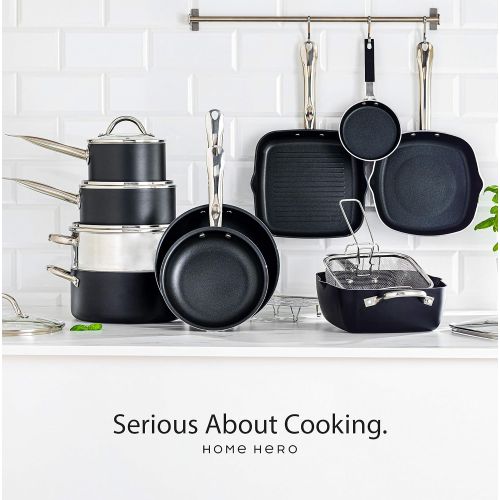  Home Hero Kitchen Pots and Pans Set Nonstick Induction Cookware Sets -23pc Induction Pots and Pans for Cooking Kitchen Cookware Sets with Frying Pans Nonstick Pots and Pans Set Non Sticking