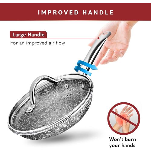  Home Hero Granite Cookware Sets Nonstick Pots and Pans Set Nonstick - 23pc Kitchen Cookware Sets Induction Cookware Induction Pots and Pans for Cooking Pan Set Granite Cookware Set Non Stick