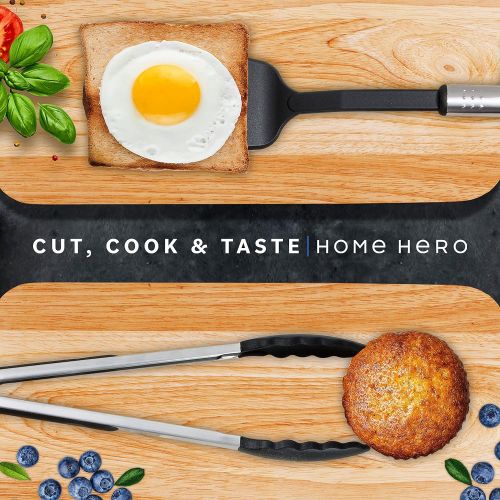  Home Hero 25 pcs Kitchen Utensils Set - Nylon & Stainless Steel Cooking Utensils Set - Non-Stick Kitchen Utensils with Spatula - Kitchen Gadgets Cookware Set - Kitchen Tool Set - K