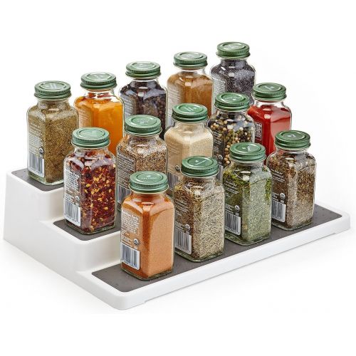  Home Intuition 3-Tier 14 Non-Skid Spice Rack Kitchen Pantry Organizer