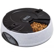 Home Intuition 6 Meal Automatic Pet Feeder with Programmable Timer, Grey