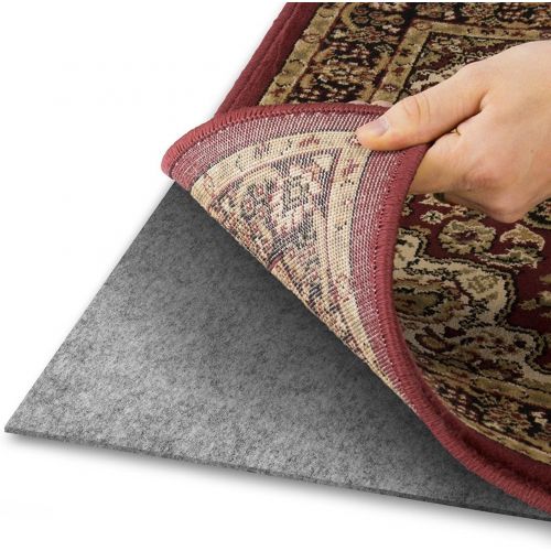  Home Queen Felt Rug Pads for Hardwood Floors Oriental Rug Pads-100% Recycled-Safe for All Floors - 4 Round