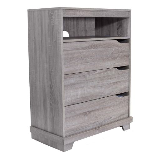  Home Star Homestar EB109185SN Waterloo Chest with 3 Drawers 15.91 x 30.49 x 40.16 Sonoma