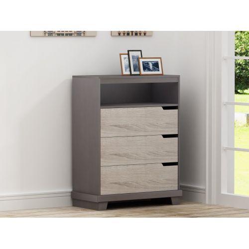  Home Star Homestar EB109185JS Waterloo Chest with 3 Drawers 15.91 x 30.49 x 40.16 Java Brown/Sonoma