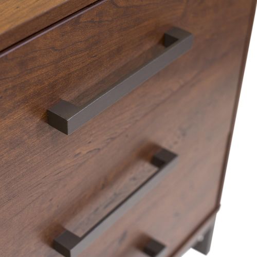  Home Star Homestar Venice Chest with 3 drawers in reclaimed cherry finish