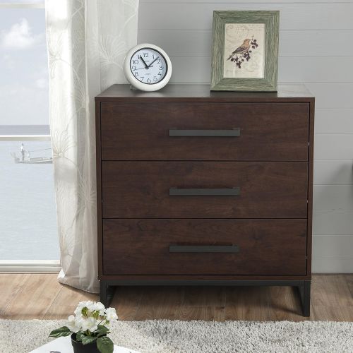  Home Star Homestar Venice Chest with 3 drawers in reclaimed cherry finish