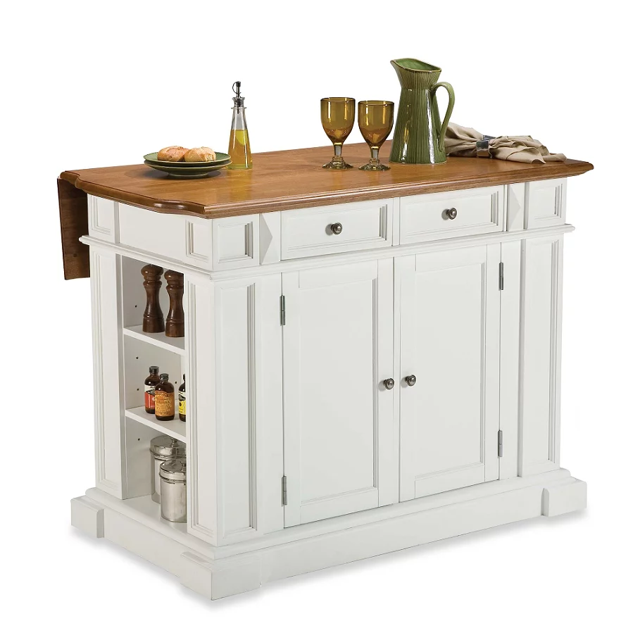  Home Styles Kitchen Island with Distressed Oak Top