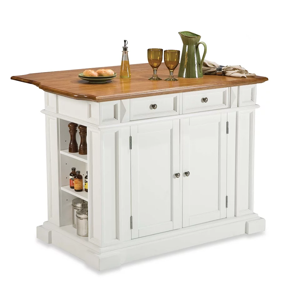  Home Styles Kitchen Island with Distressed Oak Top