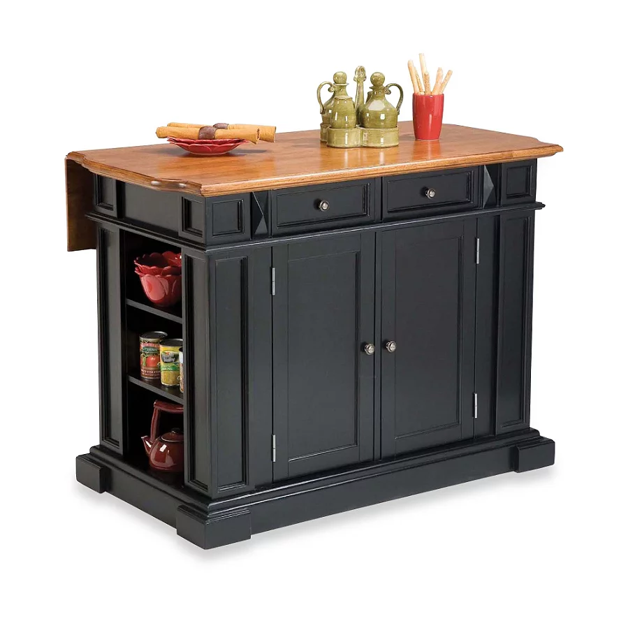  Home Styles Kitchen Island with Distressed Oak Top