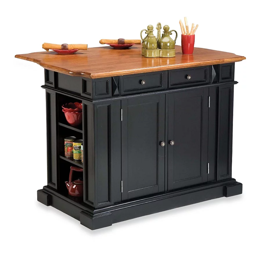  Home Styles Kitchen Island with Distressed Oak Top