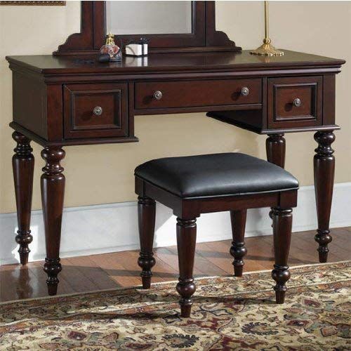  Home Styles Lafayette Vanity Bench, Cherry Finish