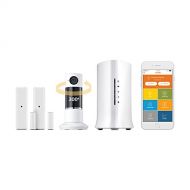 Home8 Video-Verified Interactive Alarm Security System - Wireless Home Security Alarm System with Twist HD Camera, DoorWindow Sensors, Indoor Siren, and Free Basic Service