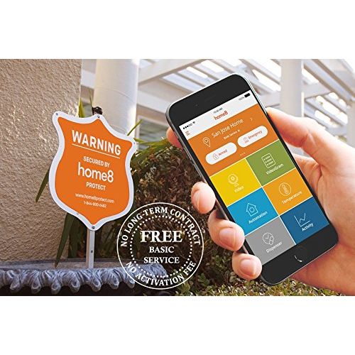  Home8alarm Home8 ActionView Window & Door Security Alarm System (1-cam) with Live Video & Smartphone control