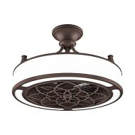 HomeDecoratorsCollection Anderson 22 in. IndoorOutdoor Bronze ceiling fan with light