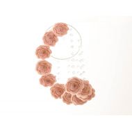 /HomeHarmonyCreators Baby Girl Crib Mobile || Floral Baby Mobile || Flower Cot Mobile || Dusty Pink Nursery Decor || Crystal Mobile || Girls Room Decor