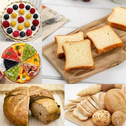  [아마존베스트]HomeMall Silicone Baking Moulds, 5 Professional Non-Stick Silicone Baking Moulds Set Including Cake Mould Bread Toast Mould Oil Brush Baking Spatula for DIY Toast Cake Bread Cake