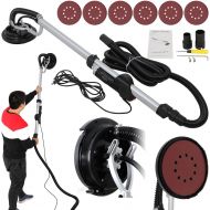 [아마존베스트]HomeTech Heavy Duty 800W Electric Drywall Sander with Vacuum Attachment Adjustable 1000-2000 RPM Variable Speed W/ 6 Sand Pads Designed for Sanding Walls and Ceilings | 6 Positions 6 Sander