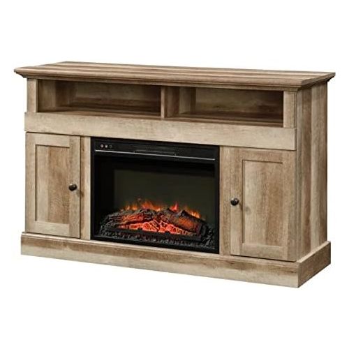  HomeTeks Tv Fireplace Stand Electric Fireplace Tv Stand-Fireplace with Media, for TVs up to 60 Inch, Lintel Oak-Turn up The Ambiance of Your Room