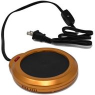 Home-X - Mug Warmer, Multipurpose Heating Pad for Desktop Heated Coffee & Tea or Candle & Wax Warmer, Copper Finish