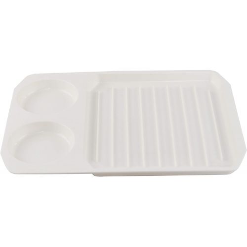  HOME-X Microwaveable Bacon Tray, Microwave 2 Egg Poacher, Bacon Serving Dish