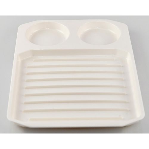  HOME-X Microwaveable Bacon Tray, Microwave 2 Egg Poacher, Bacon Serving Dish